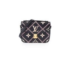 Louis Vuitton Metis Giant Broderies Leather Black