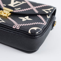 Louis Vuitton Metis Giant Broderies Leather Black