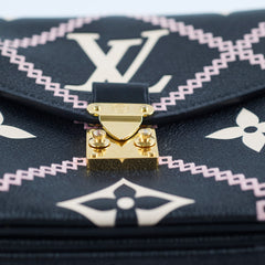 Louis Vuitton Metis Giant Broderies Leather Black
