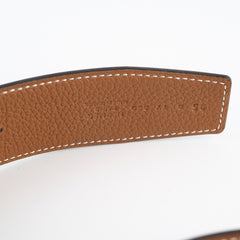 Hermes Reversible Constance Belt Noir/Gold Size 95