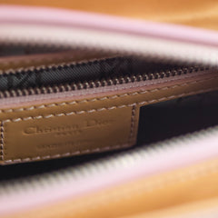 Lady Dior Medium Patent Pink/Beige