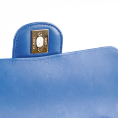 Chanel Mini Rectangular Classic Chevron Lambskin Blue 27 series