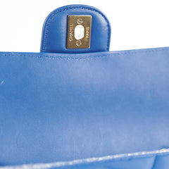 Chanel Mini Rectangular Classic Chevron Lambskin Blue 27 series