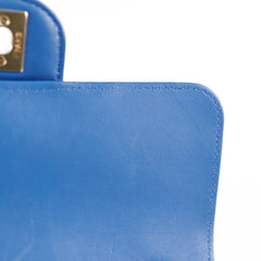 Chanel Mini Rectangular Classic Chevron Lambskin Blue 27 series