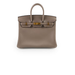 Hermes Birkin 25 Gris Asphalte Novillo Stamp D