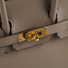 Hermes Birkin 25 Gris Asphalte Novillo Stamp D