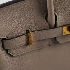 Hermes Birkin 25 Gris Asphalte Novillo Stamp D