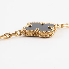 Van Cleef & Arpels Vintage Alhambra 5 Motifs Bracelet Onyx 2022
