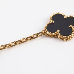 Van Cleef & Arpels Vintage Alhambra 5 Motifs Bracelet Onyx 2022