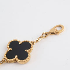 Van Cleef & Arpels Vintage Alhambra 5 Motifs Bracelet Onyx 2022