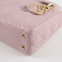 Christian Dior Small Lady Dior Lambskin Light Pink