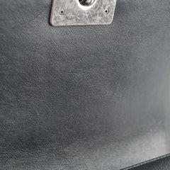 Chanel Old Medium Boy Chevron Lambskin Black