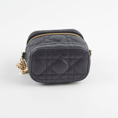 Christian Dior Micro Vanity Case Black Cannage Lambskin