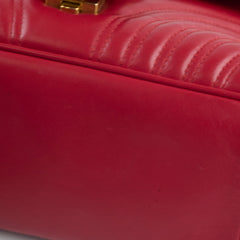Gucci Medium GG Marmont Top Handle Red