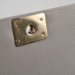 Chanel Caviar Old Medium Grey Series Microchip