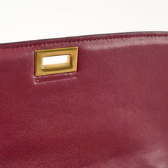 Celine Python Medium Classic Box Burgundy