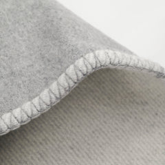 Hermes Avalon Throw Blanket Ecru and Gris Clair