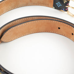 Lous Vuitton Black Multicolour Belt