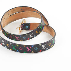 Lous Vuitton Black Multicolour Belt