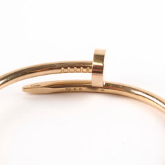 Cartier Juste Un Clou Bracelet Rose Gold size 16