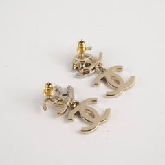Chanel Triple CC Pearly Earrings