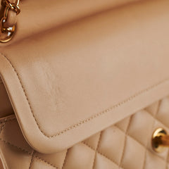 Chanel Classic Flap Medium Lambskin Beige