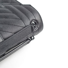 Saint Laurent Envelope Quilted Black Bag