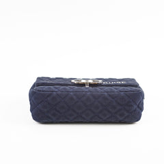 Chanel Cruise Line Denim Small Flap Bag Navy