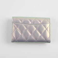 Chanel Iridescent Purple Card Holder 31 Series