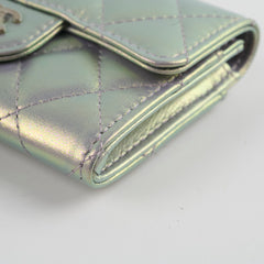 Chanel Iridescent Purple Card Holder 31 Series