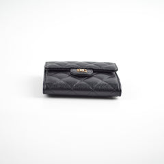 Chanel Fold Caviar Black Wallet