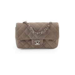 Chanel Mini Rectangular Grey Caviar