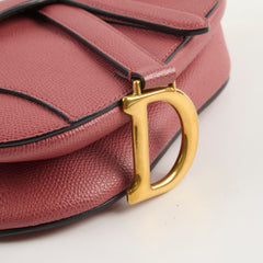 Christian Dior Mini Saddle Bag Dusty Pink