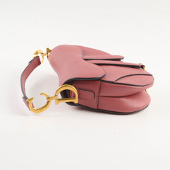 Christian Dior Mini Saddle Bag Dusty Pink