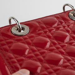Deal of The Week - Christian Dior Lady Dior Medium Red Patent