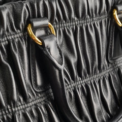 Prada Gaufre Nappa Leather Tote Black