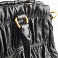 Prada Gaufre Nappa Leather Tote Black