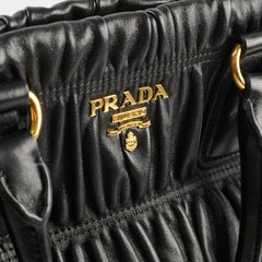 Prada Gaufre Nappa Leather Tote Black