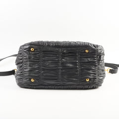 Prada Gaufre Nappa Leather Tote Black