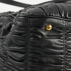 Prada Gaufre Nappa Leather Tote Black