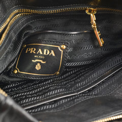 Prada Gaufre Nappa Leather Tote Black