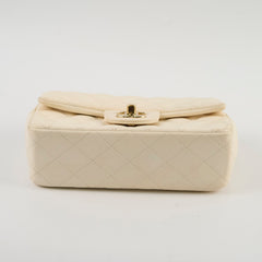 Chanel Mini Rectangular Lambskin Ivory Series Microchip