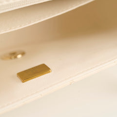 Chanel Mini Rectangular Lambskin Ivory Series Microchip