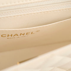 Chanel Mini Rectangular Lambskin Ivory Series Microchip