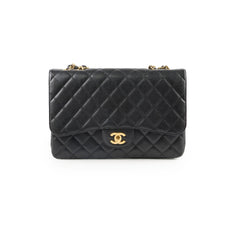 Chanel Jumbo Caviar Single Flap Black Series 12