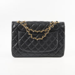 Chanel Jumbo Caviar Single Flap Black Series 12