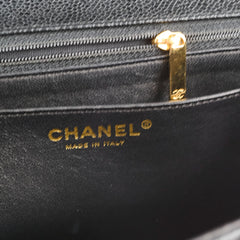 Chanel Jumbo Caviar Single Flap Black Series 12