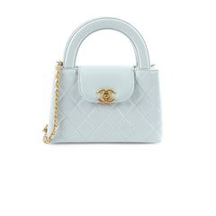 Chanel Mini Kelly Blue Calfskin Microchipped