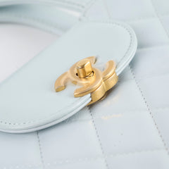 Chanel Mini Kelly Blue Calfskin Microchipped