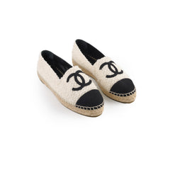 Chanel Espadrilles White/Black Size 40